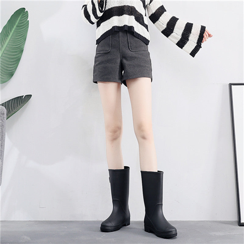 Thickened Detachable Cotton Water Boots For Warmth And Rain Boots