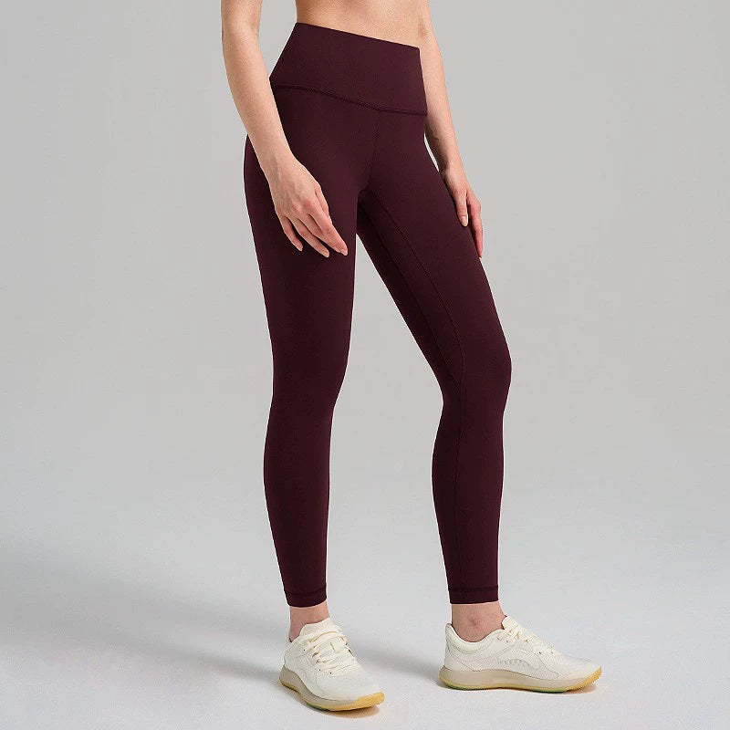 Double-sided Sanding Nude Feel Breathable Cropped Pants Hip Lifting Peach Sports Fitness Yoga Pants