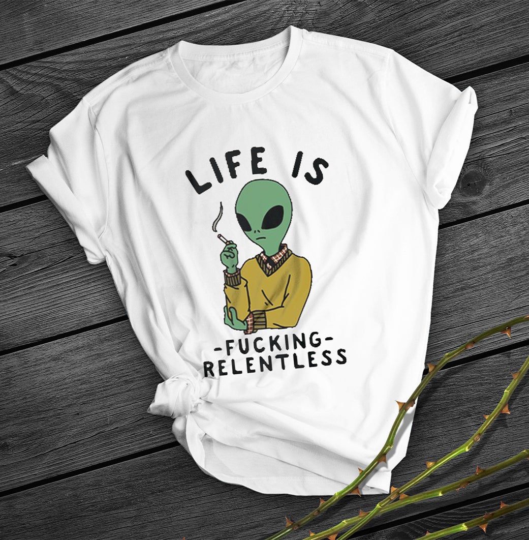 Alien Print Short Shirt Team Uniform European And American Fabrics