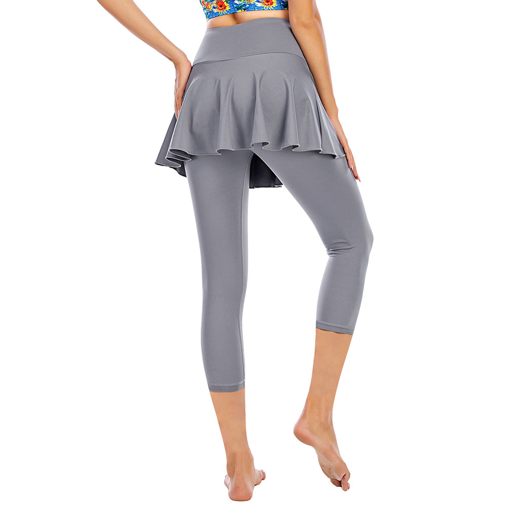 Golf Tennis Skating Gymnastics Quick Dry Fake Two Piece Fitness Pants