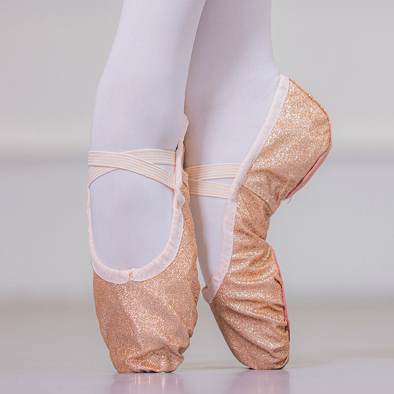 Golden Folk Dance Cat's Paw Performance Ballet Dancing Shoes