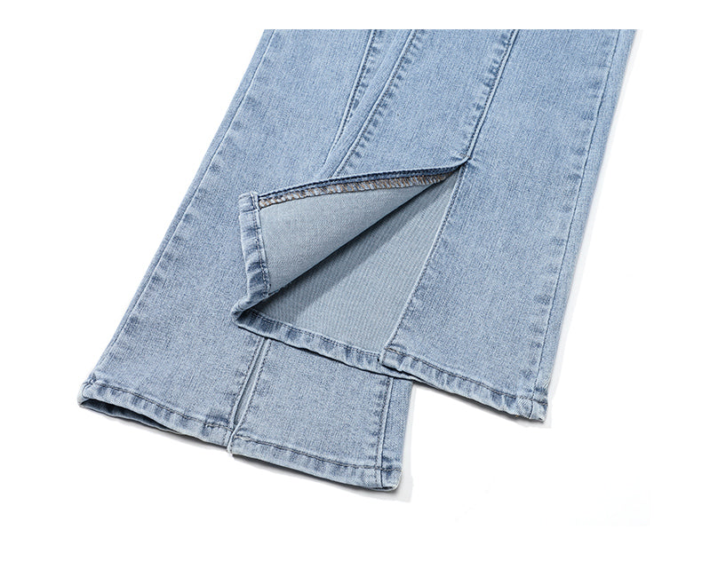 Micro Flared Jeans Women's High-waisted Thin Split Wide-leg Women's Pants