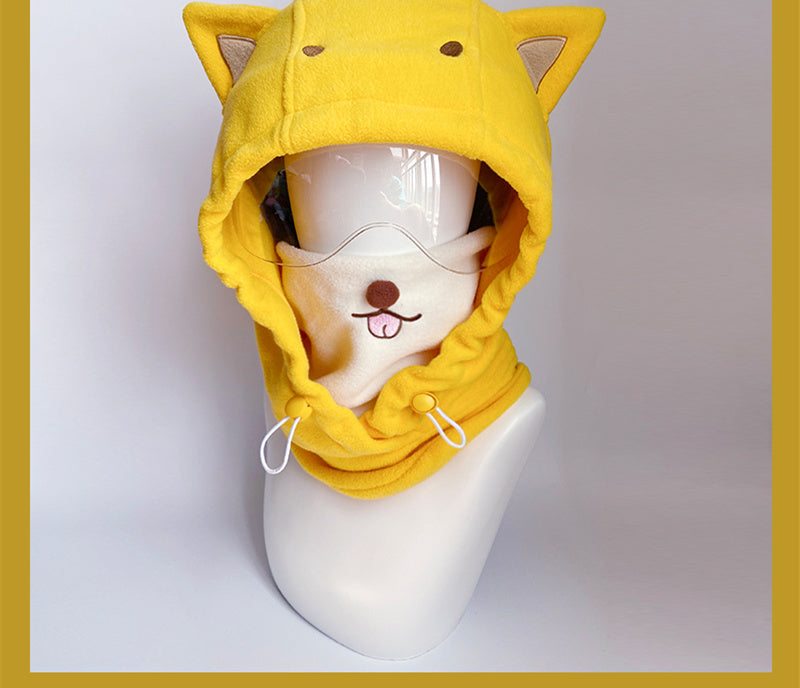 Cartoon Cute Ski Helmet Hat Windproof And Warm