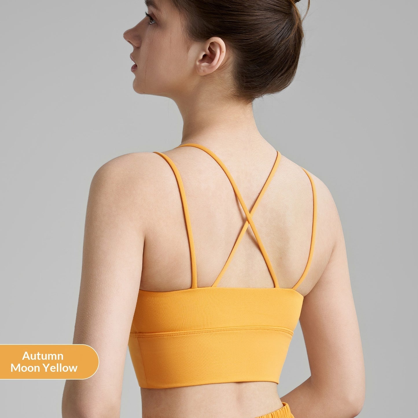 Double-strap Fitness Bra Fixed Cup Naked Feeling Yoga Vest