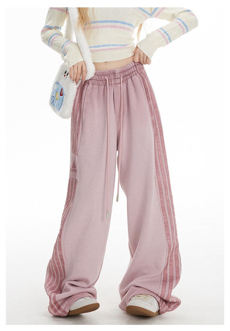 American Retro High Street Stripe Sweatpants