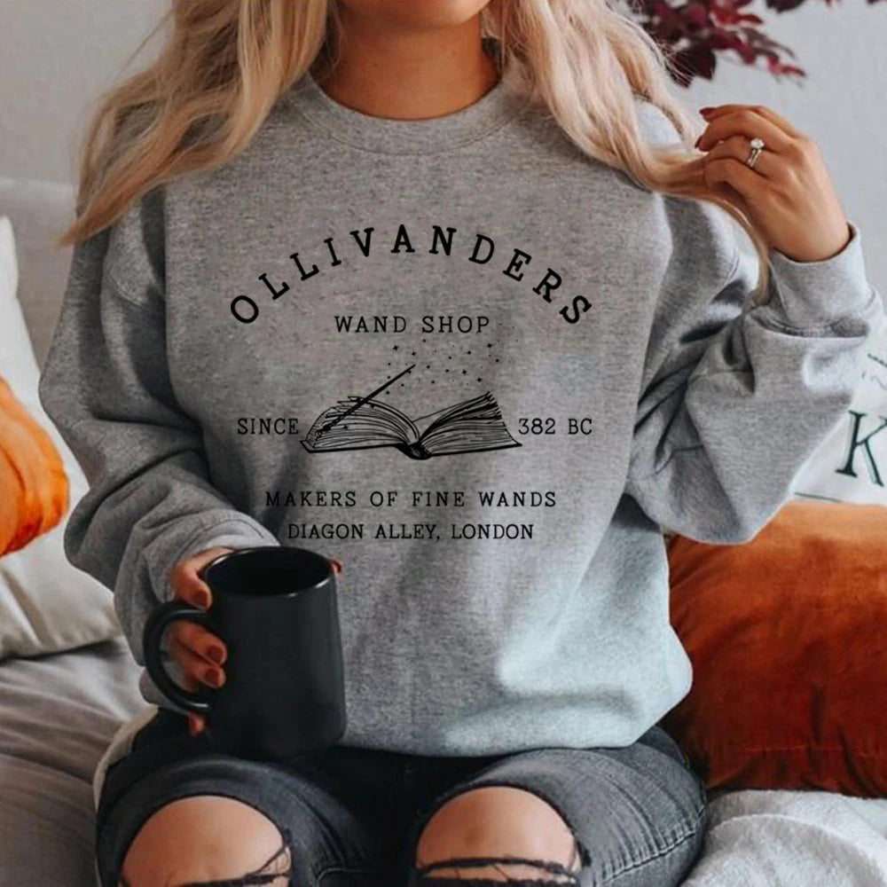 Troldmandsboghandel Sweatshirt Sweater Magisk Troldmands Hættetrøjer