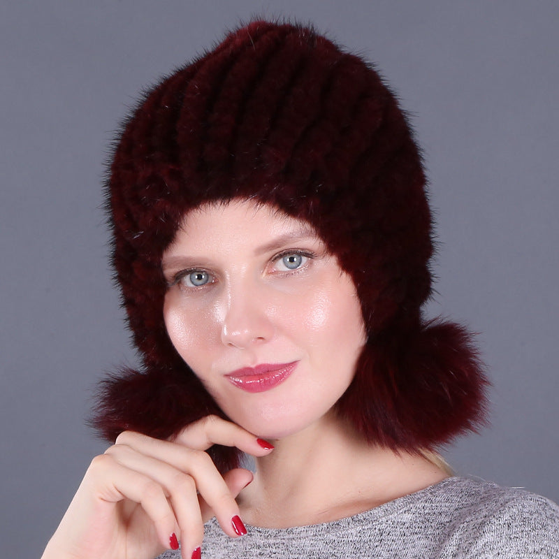 Women's Fashion Simple Warm Fur Hat