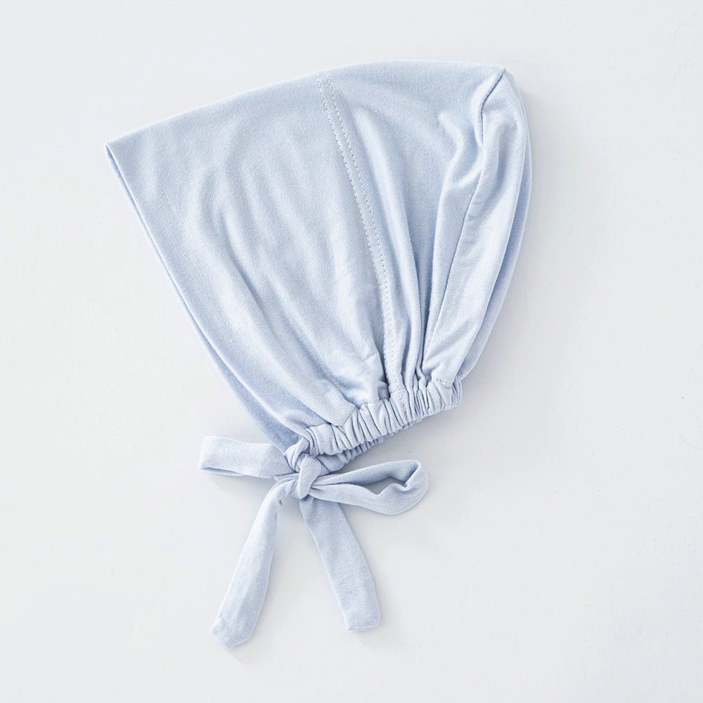 Women's Fashion Solid Color Lace-up Bottoming Hood