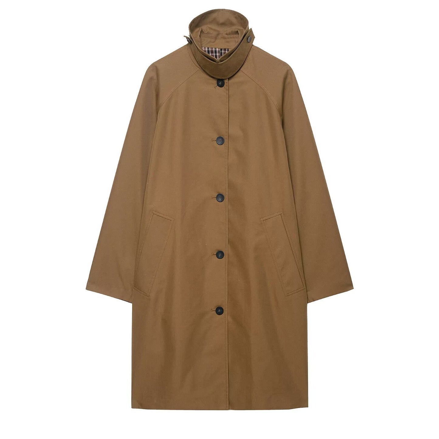 Dame casual mellemlang trenchcoat, der matcher alt