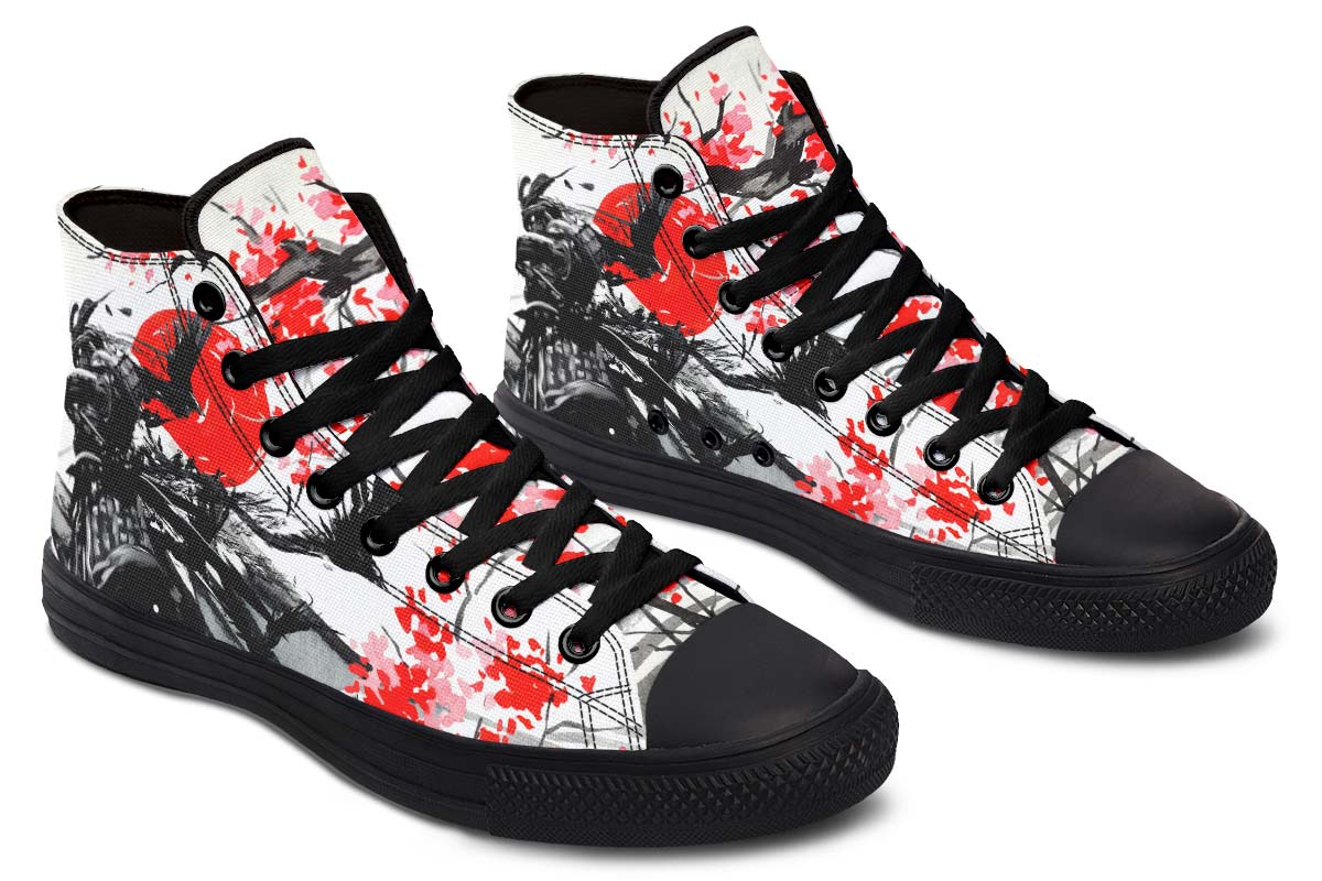 Printed Couple High-top Canvas Shoes