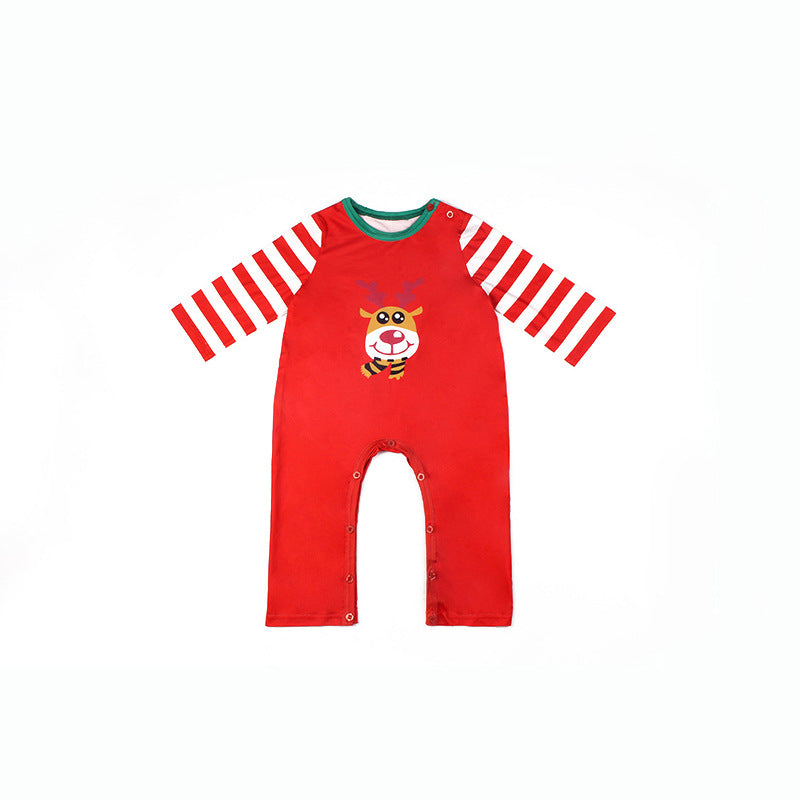 Printed Long-sleeved Casual Parent-child Suit