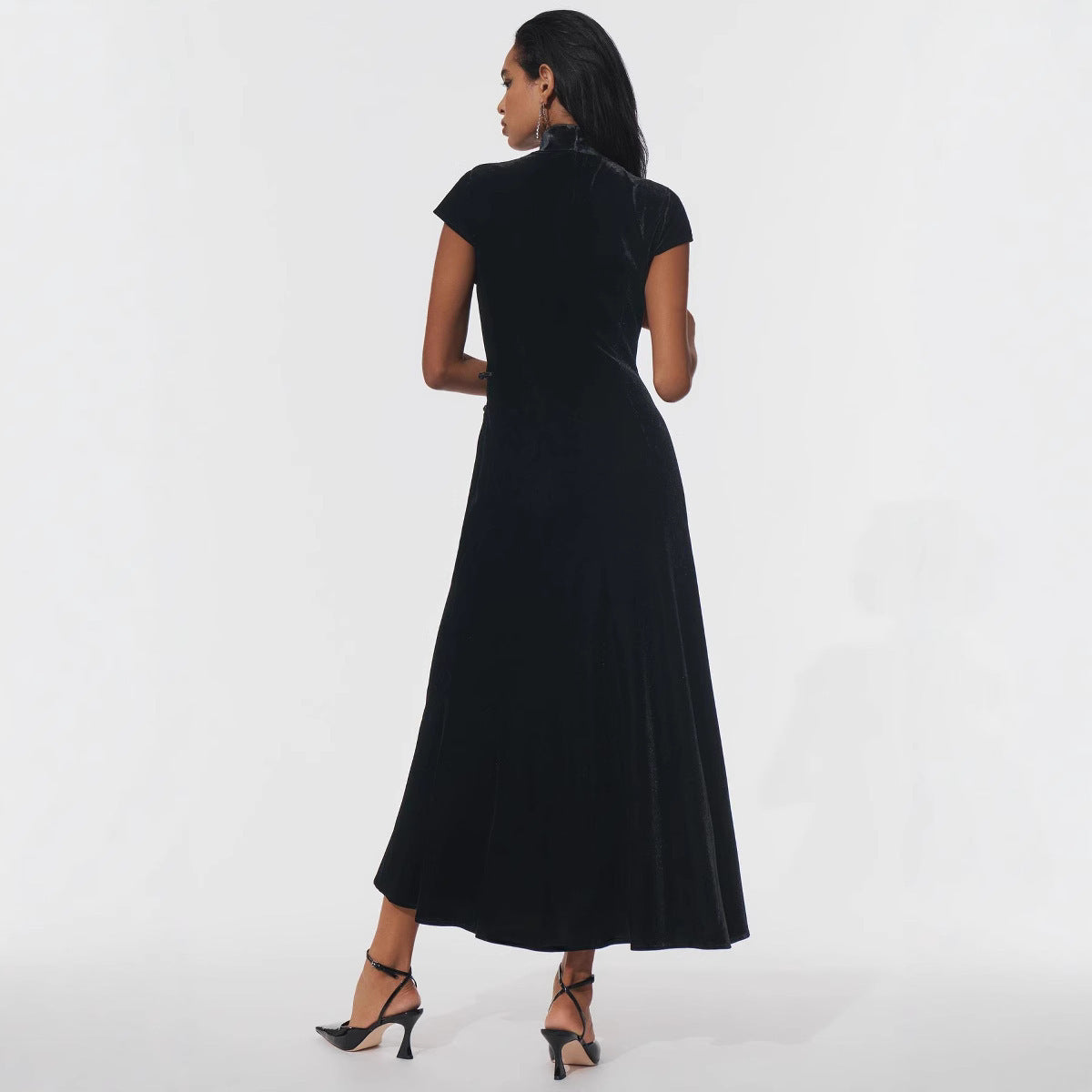 Elegant Figure-flattering Split Dress For Girls