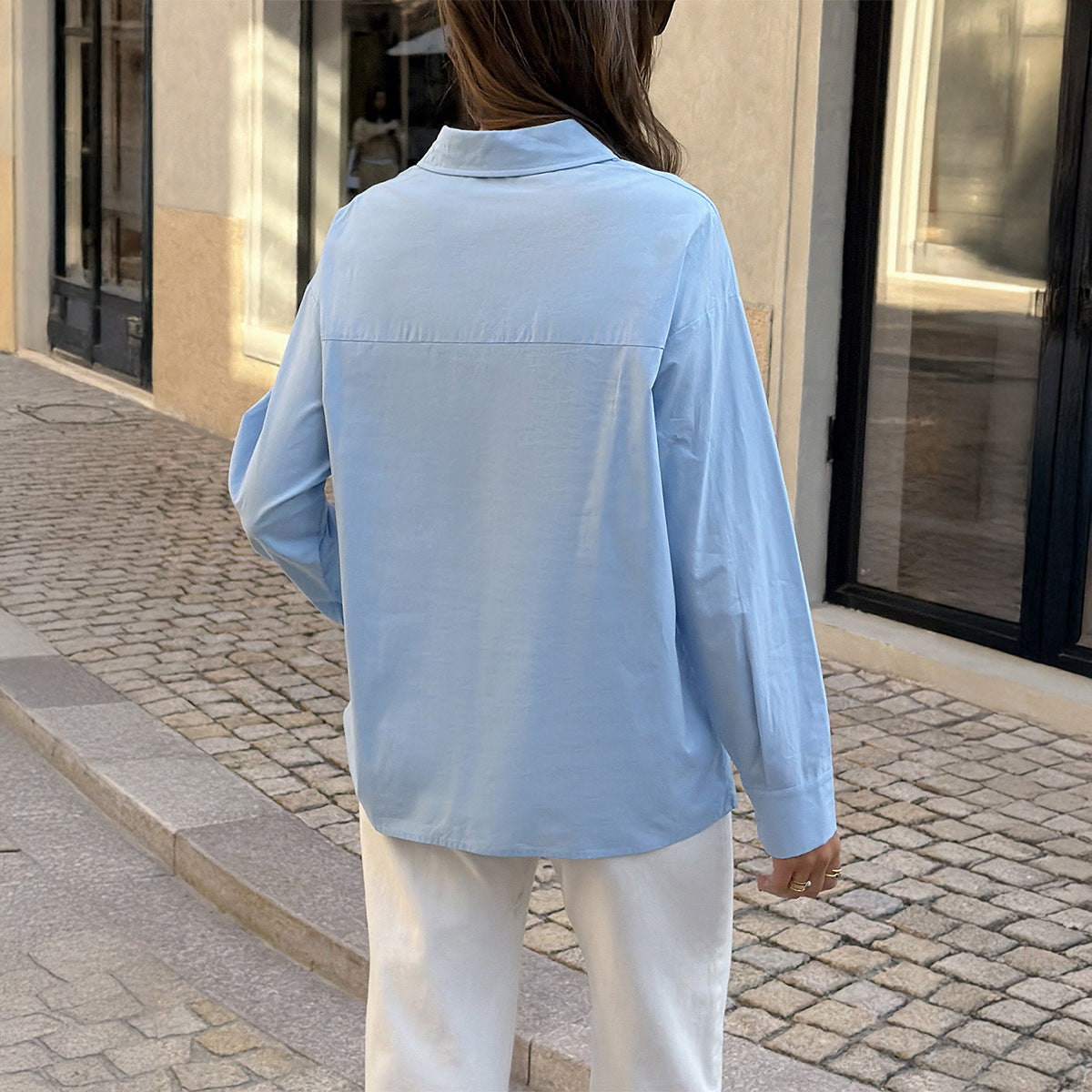 Lightly Mature, Relaxed-fit Commuter Shirt Top
