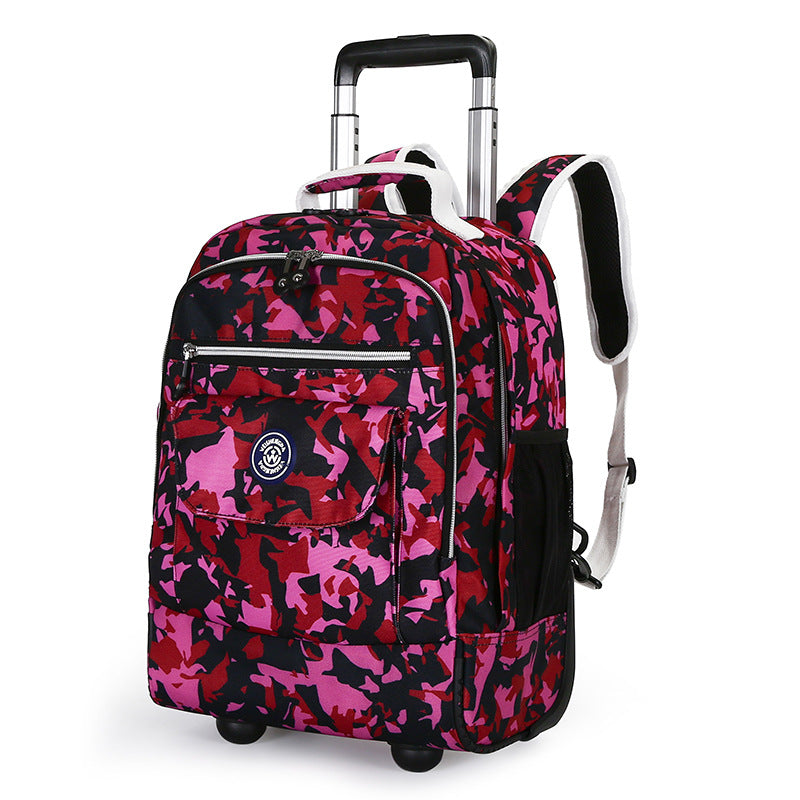 Ultra-light Back Pull Dual-purpose Trolley Backpack