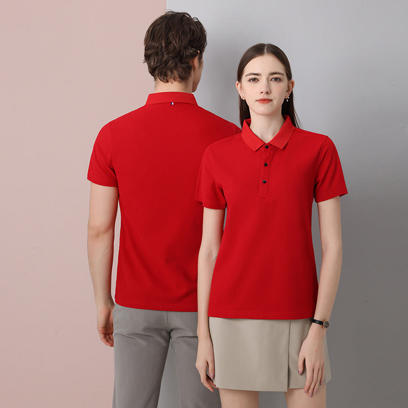 Cotton Short-sleeved Cultural Business Polo Shirt