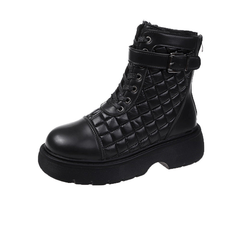 Fashion Plus Size Women's Boots Short Tube Strap