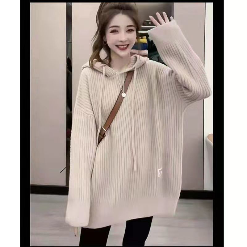 Women's Mid-length Hat Knitted Top Autumn And Winter New