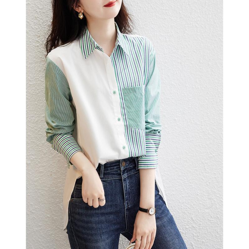 Striped Long Sleeve Fashion Women's Shirt