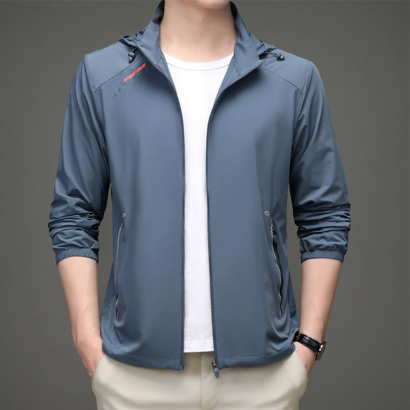 Men's Outdoor Sun Protection Clothing Ice Silk Quick-drying Clothes