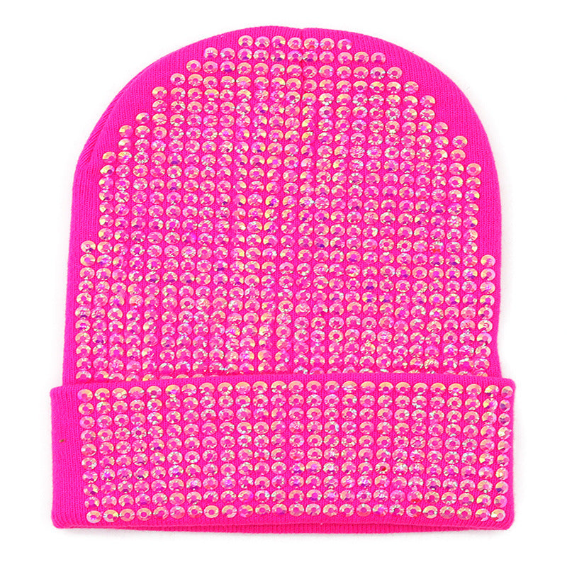 New Diamond Solid Color Handmade Wool Hat