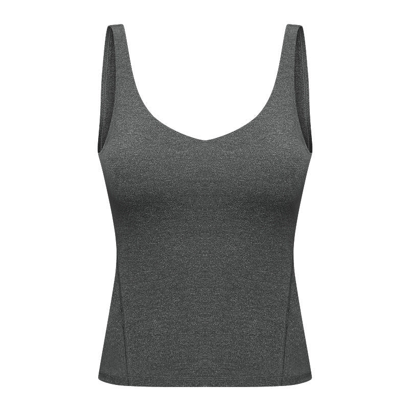 V-neck Beauty Back Exercise Vest For Women
