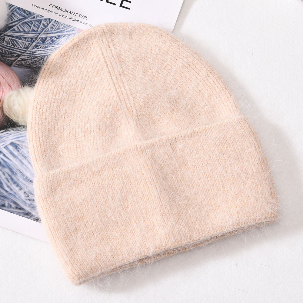 Autumn And Winter New Outdoor Solid Colour Knitted Wool