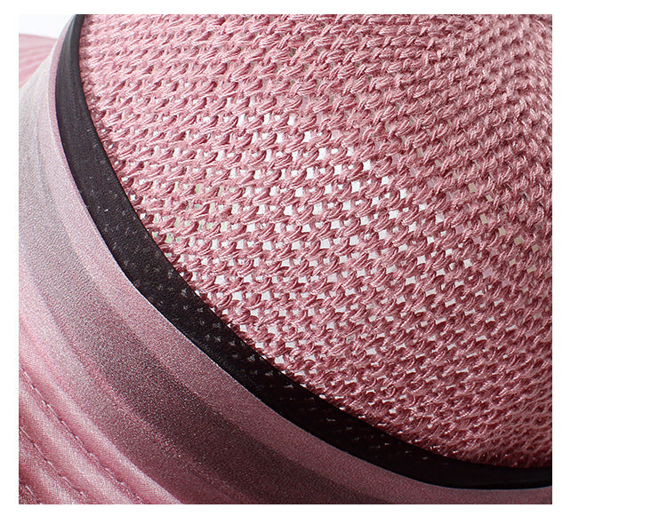 Women's Summer Sunshade Sunscreen Big Brim Knitted Hat