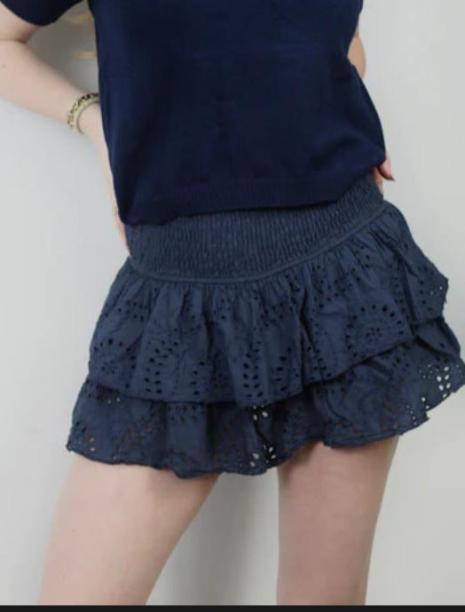 Women's Skirt Pleated Ruffle Print