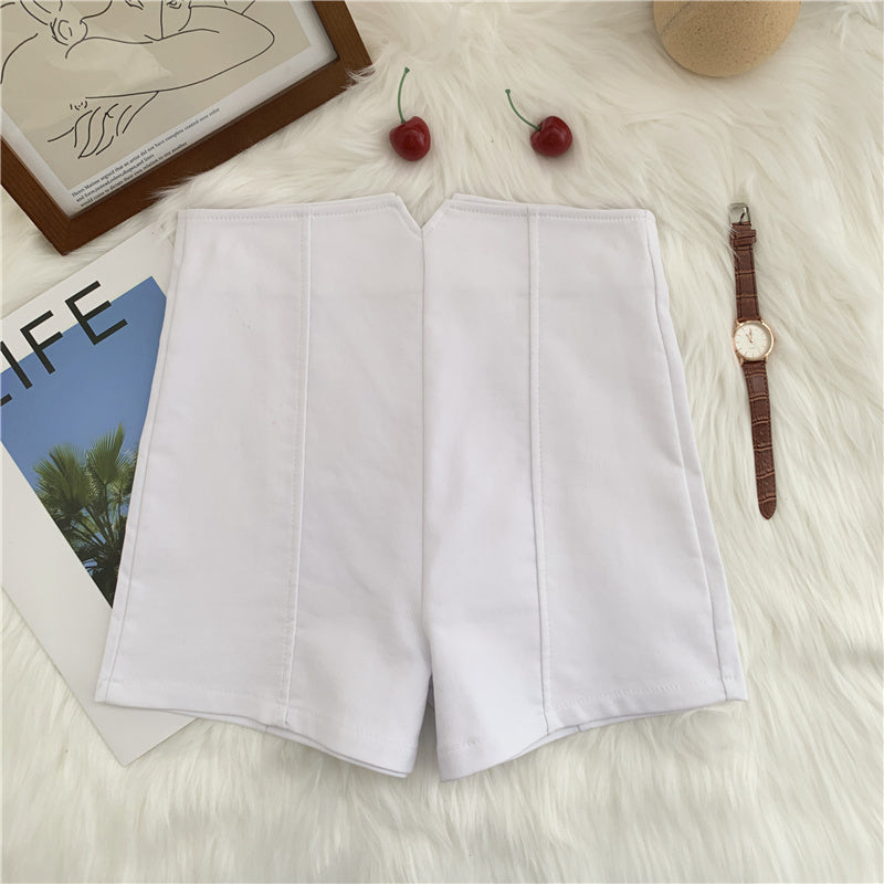 Women's Stretch A-Line Wide Leg High Waist Casual Shorts