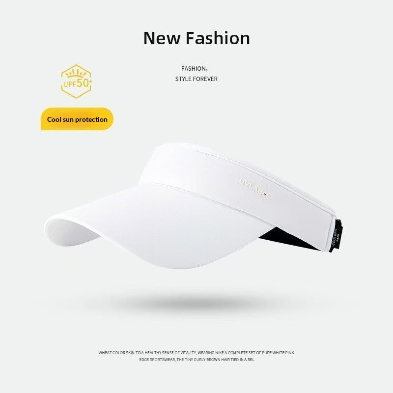 Ice Silk UV-Protective Baseball Cap For Women Sun Hat With UV Protection Running Double-Sided Bucket Hat