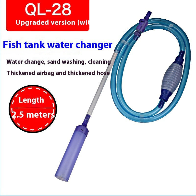 Fish Tank Water-absorbing Machine Siphon Tube Manual Water Exchange Suction Wall-hung Urinal