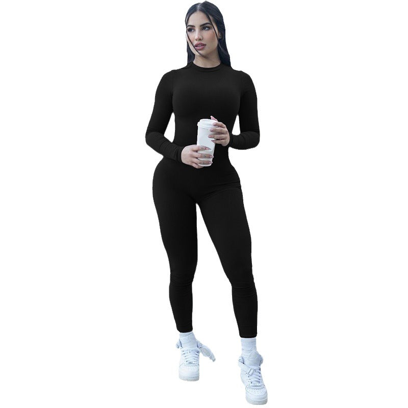 Solid Knitted Pit Yoga Pants