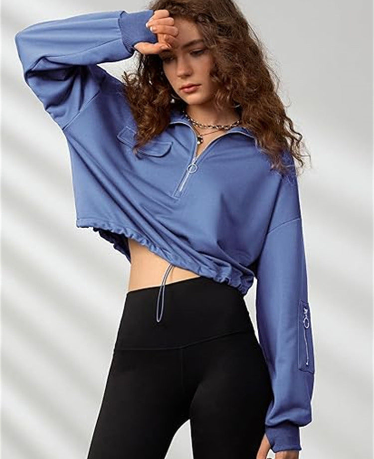 Dame sweatshirt med lange ærmer