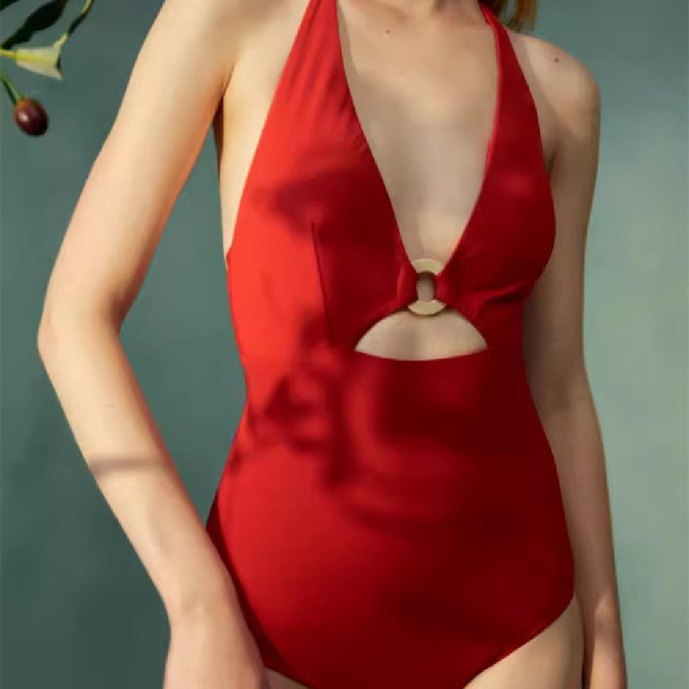 Series Vacation Hot Spring Bathing Suit Sexy Hollow-out Backless Sexy Swimsuit