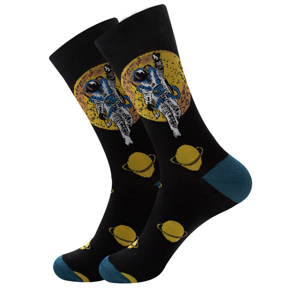 Women's Halloween Skull Alien Print Socks