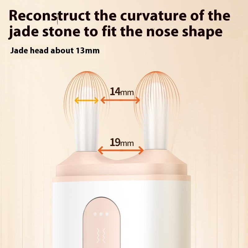 Jade Portable Nose Bridge Massage Red Light Nose Beauty Increased Electric Razor Nose Device