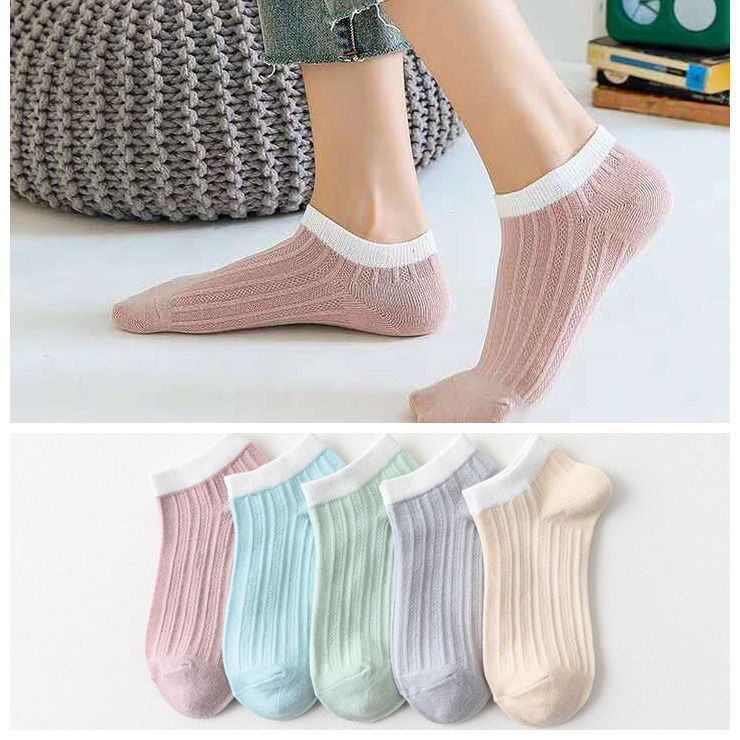 Socks Female Retro Flower Purple Bubble Mouth Palace Style Short