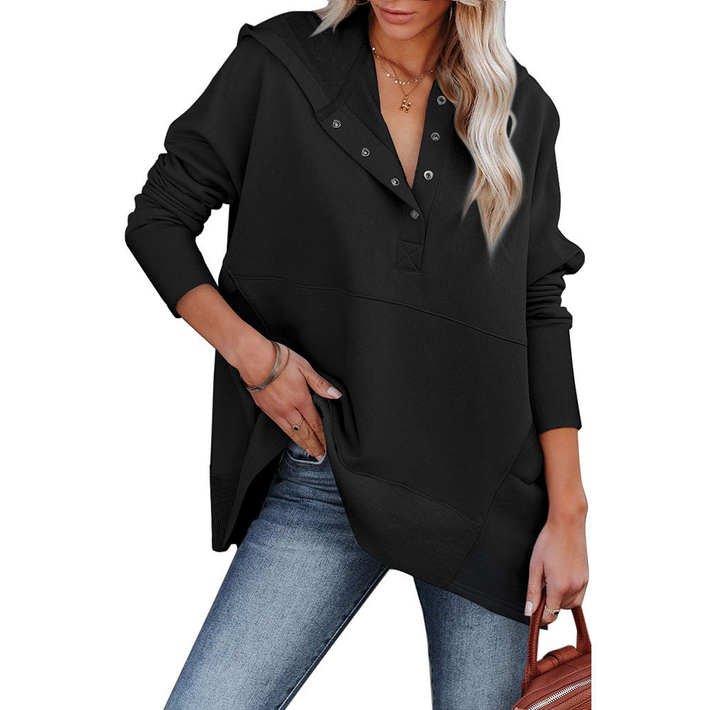 Womens New Loose Casual Batwing Hoodie With A Hood