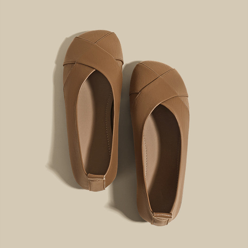 Women's Flat Slip On Large Toe Shoes