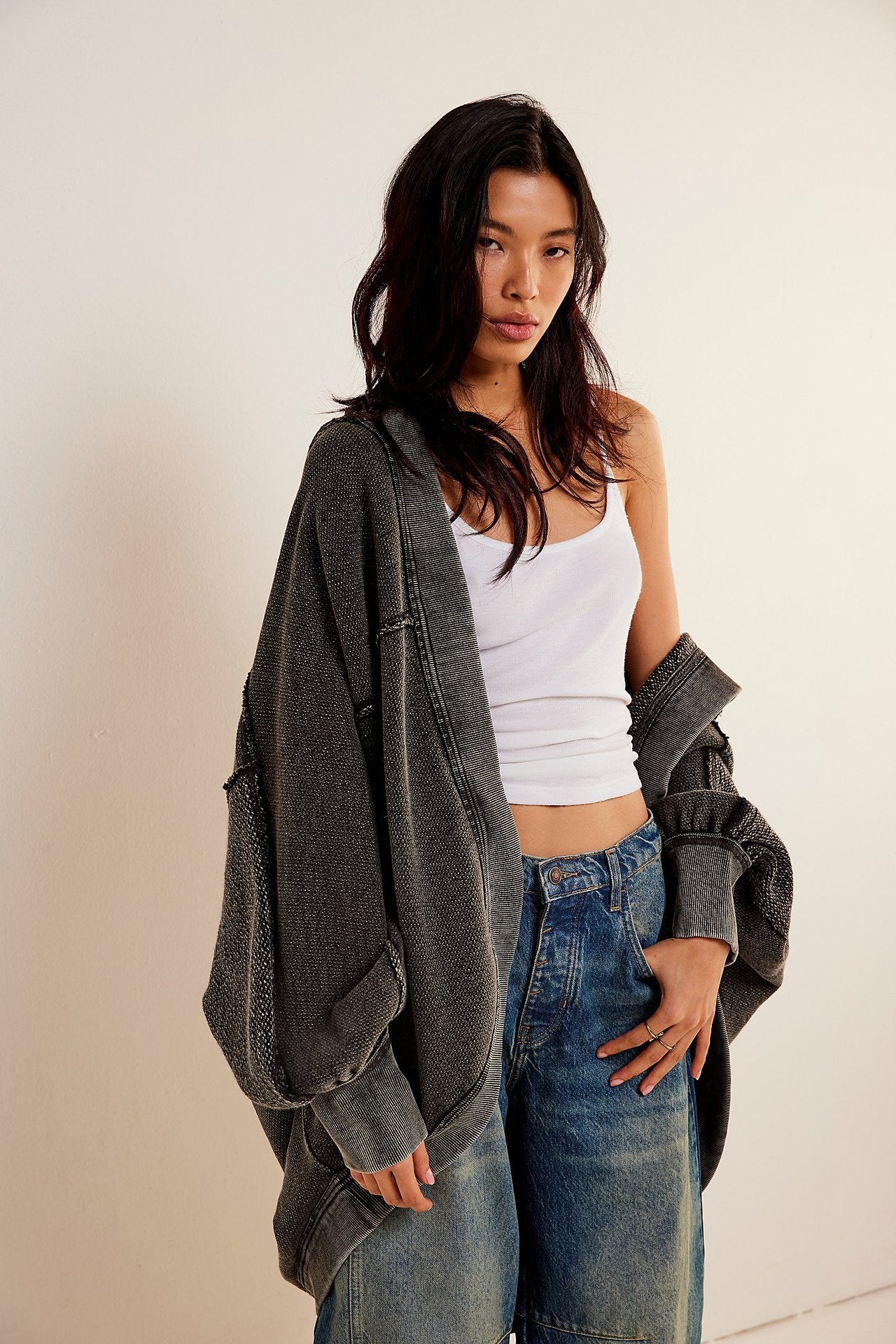American Retro Sports Hooded Cardigan High-grade Sweater