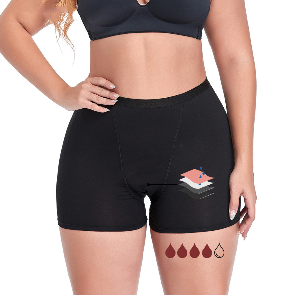 Women's Fashion Simple Solid Color Boxer Shorts