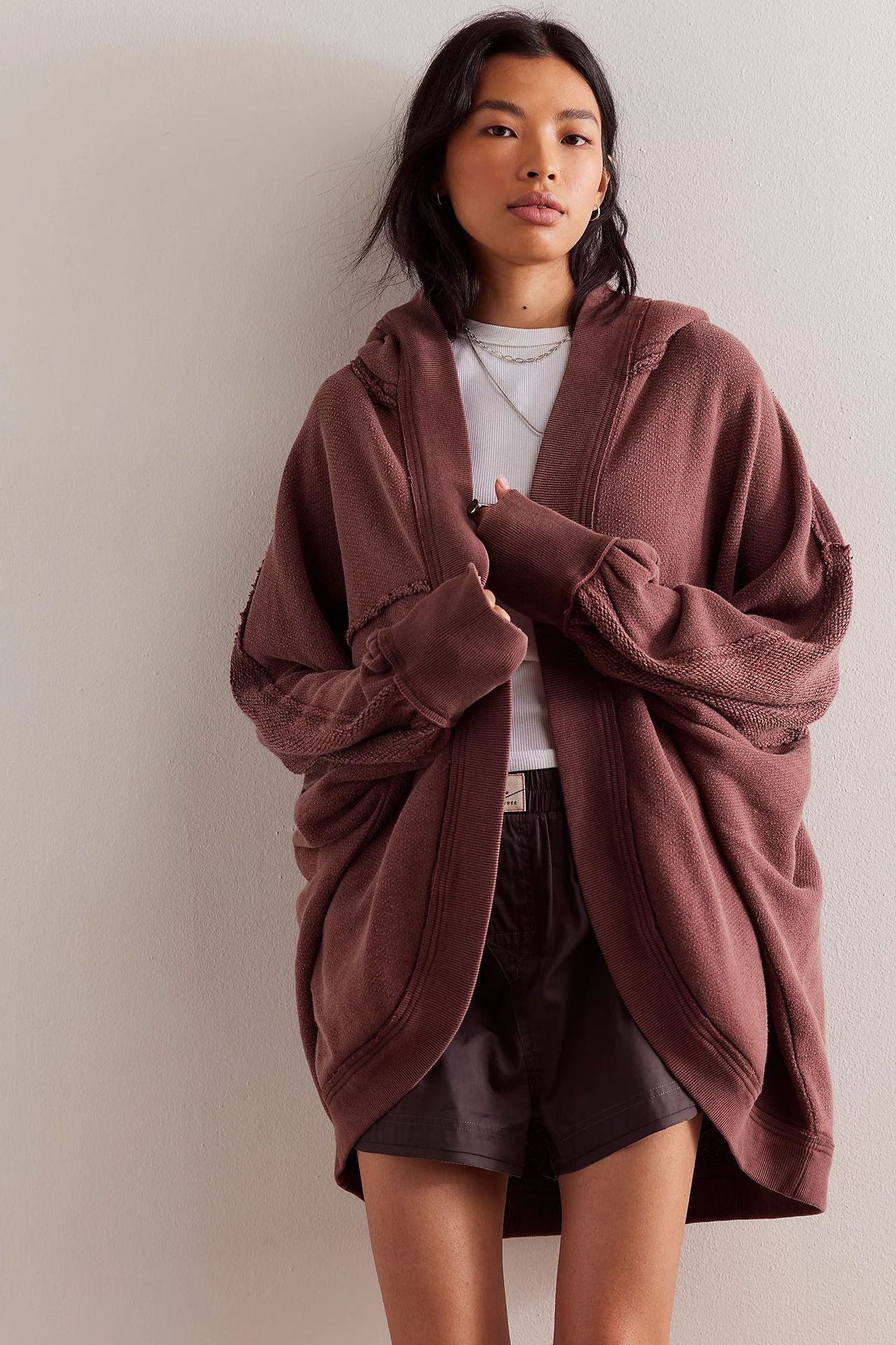 American Retro Sports Hooded Cardigan High-grade Sweater