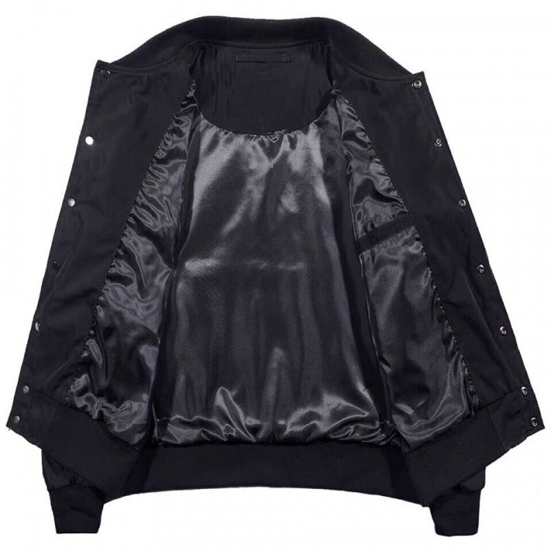 Oversize Løse Broderede Overall-flyverjakke