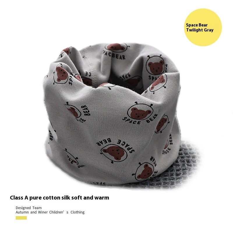 Cotton Autumn And Winter Windproof Warm Cartoon Bandana
