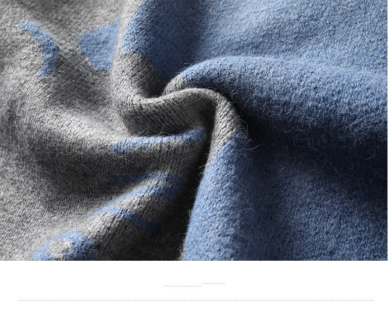 Men's Sweater Trendy Round Neck Loose Knitwear