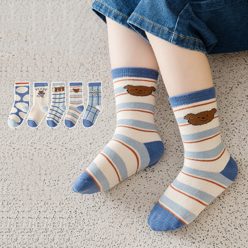 Boys And Girls Fashion Simple Tube Socks