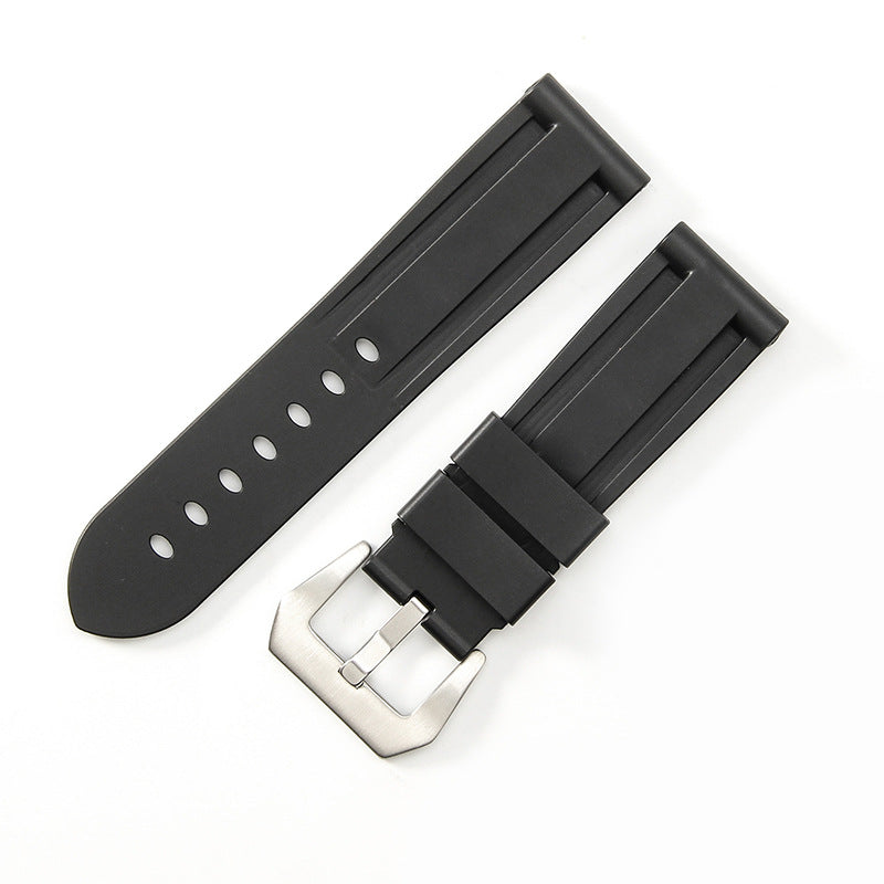 Waterproof Rubber Pin Buckle Silicone Watch Strap