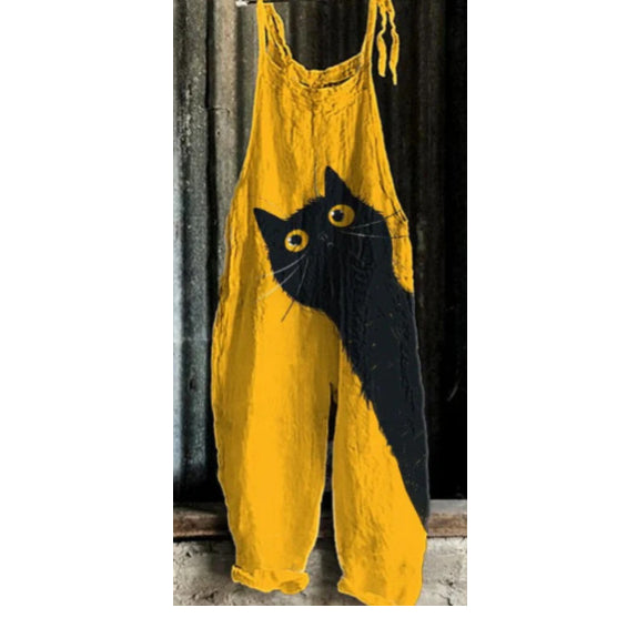 Summer Sweet Printed Retro Women's Jumpsuit