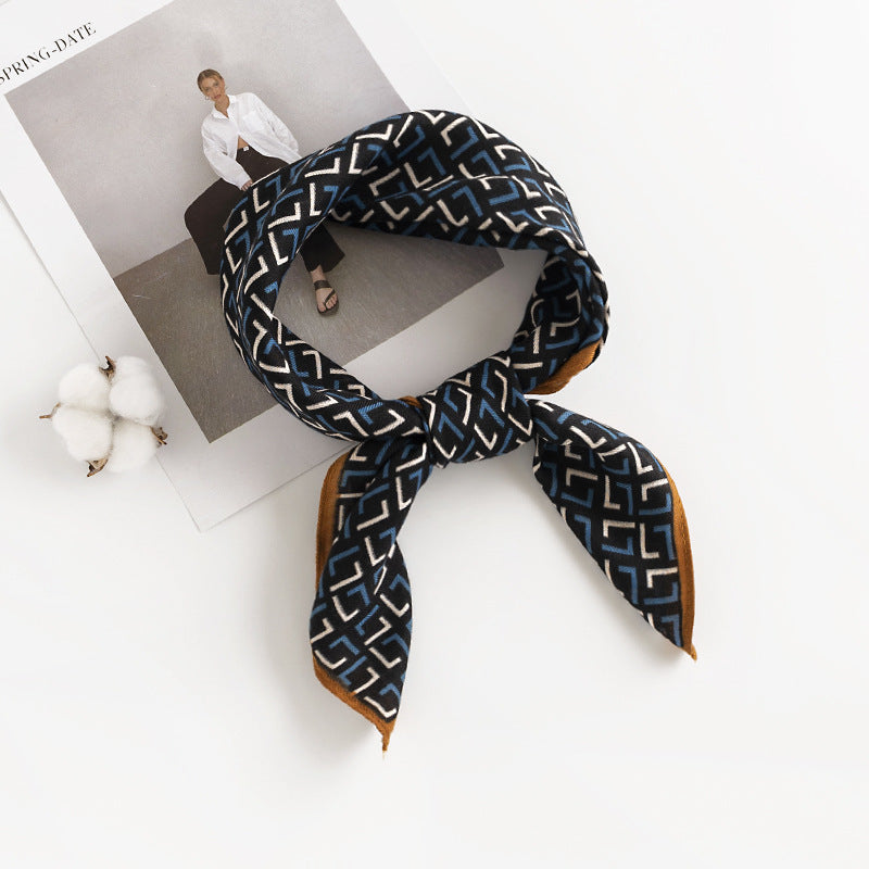 Printed 65cm Kerchief Scarf Shawl