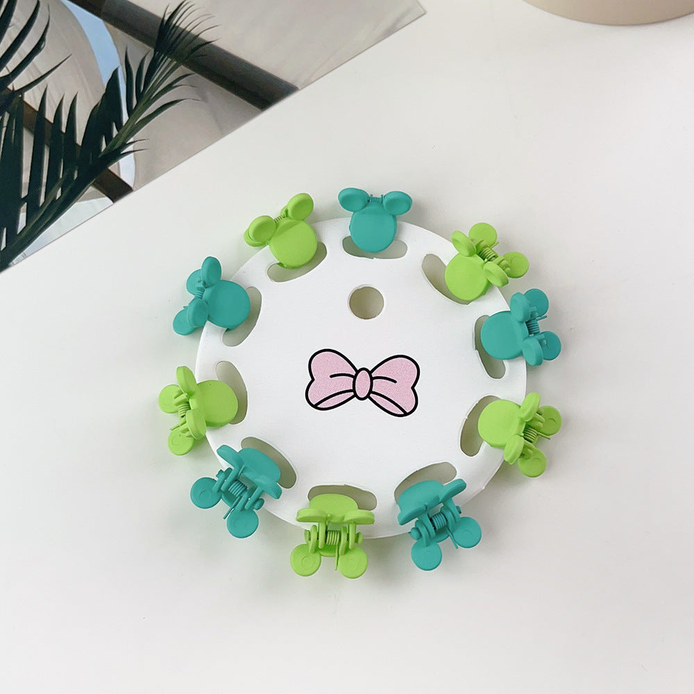 New Children's Barrettes 10 PCs Colorful Cartoon Baby Small Jaw Clip Bangs Broken Hair Princess Hairstyle Mini Hairpin